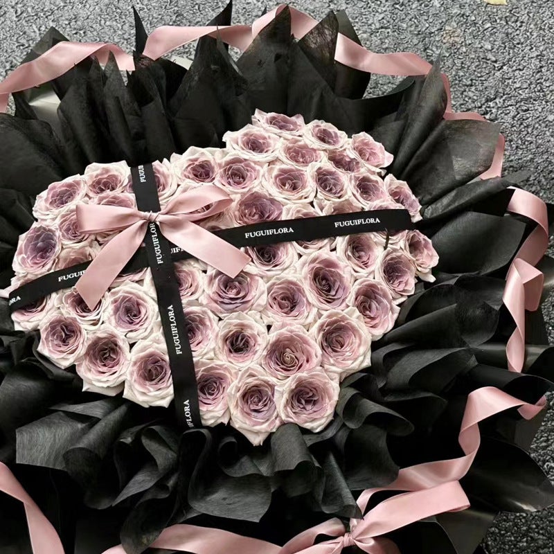 Chinese Valentine'S Day Heart Rose Shaper Heart-Shaped Bouquet Flower Arrangement Artifact Flower Shop Flower Floral Packaging Materials - Image 5